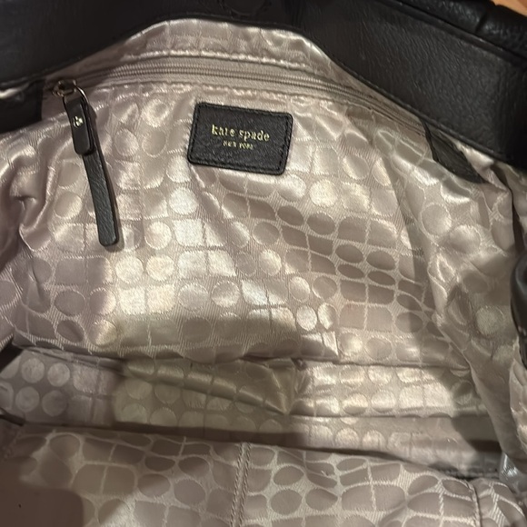 KATE SPADE BROWN LEATHER BAG GORGEOUS LEATHER 15” WIDE 8” LENGTH - Picture 5 of 14